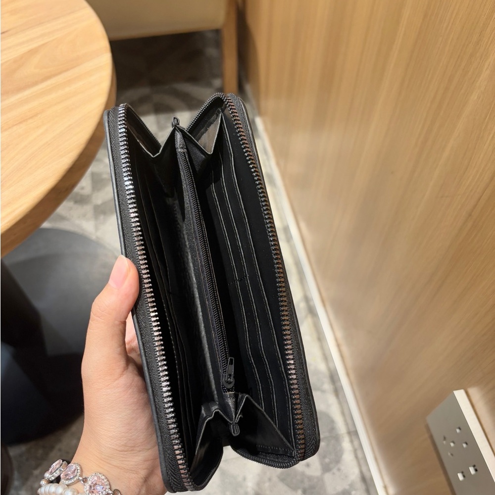 Gray Patterned Zip Wallet - image 6